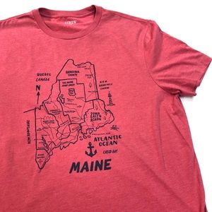 J. Crew MAINE Graphic T Shirt